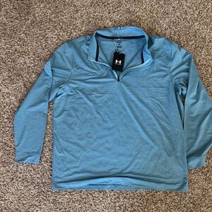 Under Armour Golf- Blue Quarter Zip Pullover